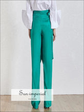 Women's high waist wide leg trousers