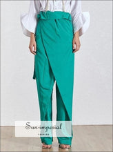 Women's high waist wide leg trousers