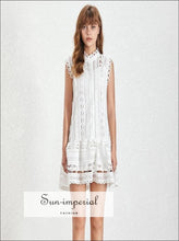 Women's lace off shoulder mini dress