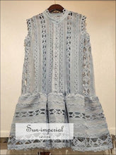 Women's lace off shoulder mini dress