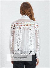 Women's sheer turtleneck stand collar top