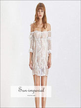 Women's square neck backless puff sleeve mini dress