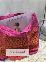 Woven Basket Shoulder Bag - Sun Imperial product photo 1