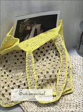 Woven Basket Shoulder Bag - Sun Imperial product photo 2
