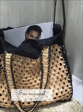 Woven Basket Shoulder Bag - Sun Imperial product photo 3