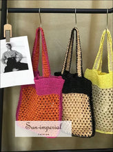 Woven Basket Shoulder Bag - Sun Imperial product photo 5
