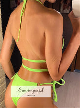 Wrap-String Triangle Bikini Set in Assorted Designs - Sun Imperial product photo 11