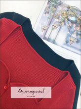 Sweetheart Neckline Cardigan Sweater - Sun Imperial (photo 6)
