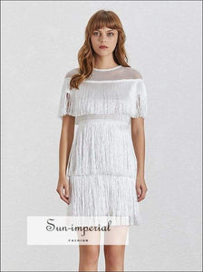 Sydney Dress- Summer Lace Women’s Dress O Neck Short Sleeve High Waist Slim 2019 a Line A Dresses, Waist, Neck, Sleeve, vintage SUN-IMPERIAL