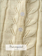 Twist Front Knit Cardigan Sweater - Sun Imperial (photo 5)
