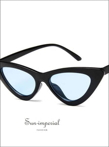 Vintage Cateye Sunglasses Women Small Cat Eye Sun Glasses Colorful Eyewear for Female - SUN-IMPERIAL United States