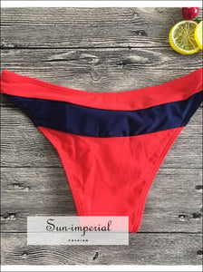 Vintage Tank top Striped Wire Free Bikinis Set Low Waist Women Swimsuit Swimwear bikini, bikini set, hot sleeveless SUN-IMPERIAL United 