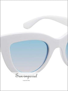 Vintage Women Sunglasses Cat Eye Black Uv400 SUN-IMPERIAL United States