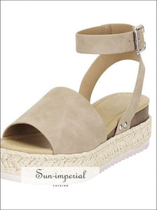 Wedges Shoes for Women High Heels Sandals Summer Outdoor SUN-IMPERIAL United States