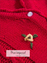 White Floral Knit Cardigan - Sun Imperial (photo 2)