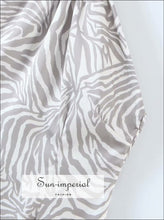 White Satin with Gray Zebra Animal Print Backless Halter Bodycon Mini Dress Basic style, beach party dress, Bohemian Style, chick sexy 