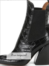 Women Ankle Boots High Heel Classic Chelsea SUN-IMPERIAL United States