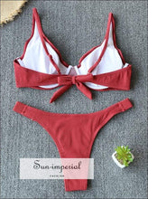Women Bikini Padded Keyhole Bra Split Strap bottom - Green best seller, bikini, bikini set, green, hot SUN-IMPERIAL United States
