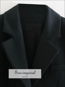 Women Black Cut out Waist Blazer Dress V Neck Long Sleeve Mini Bodycon black blazer dress, jacket chick sexy style, elegant harajuku style 