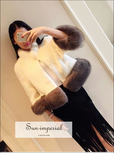 Women Black Faux Fur Coat with Big Fluffy Collar and Edge Sleeve detail Bohemian Style, elegant style, harajuku Unique vintage style 