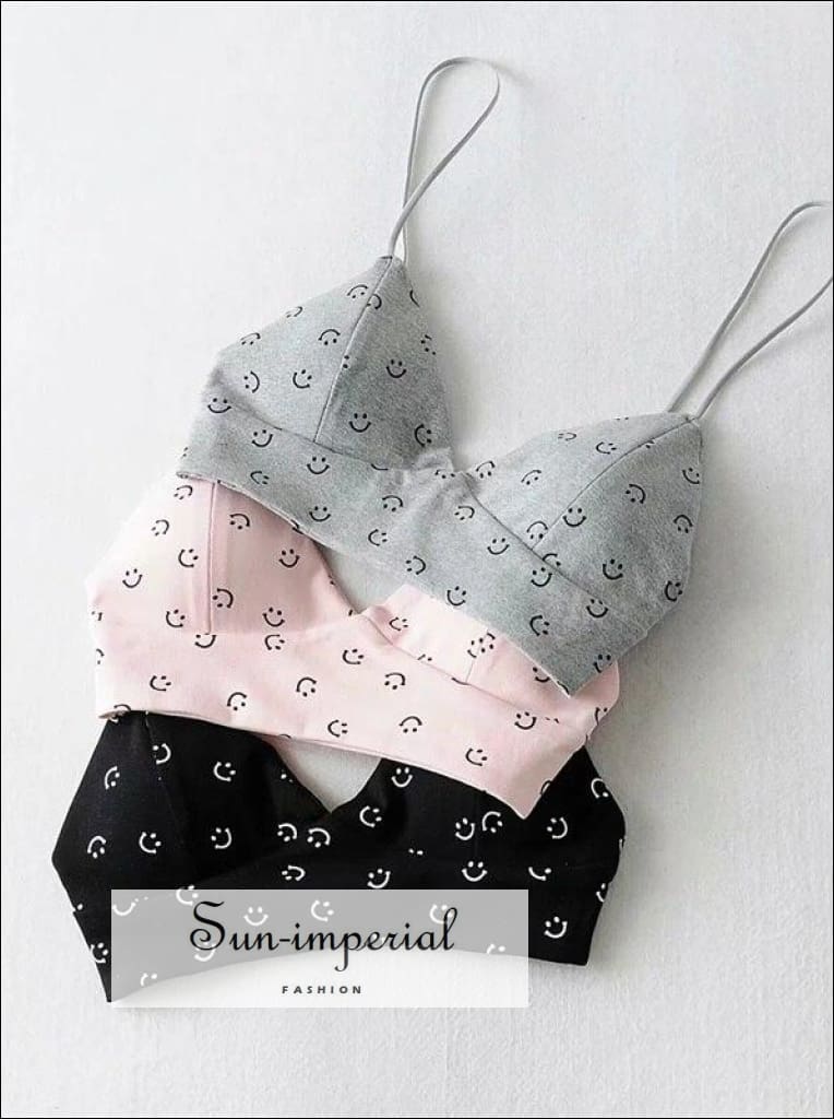 Solid White/Black Thin Triangle Lace Bralette For Women Lingerie Wireless  Underwear Transparent Bra – Sun-Imperial