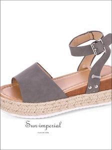 Women White Wedge Platform Sandals Strap Sandal Peep Toe Casual Woman Shoes