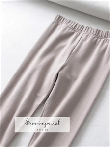 Women Cotton Skinny Casual Leggings SUN-IMPERIAL United States