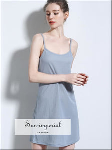 Women Mini Slip Dress Rayon Camisole Dress