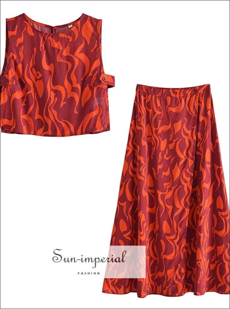 【送料&関税込】Etro Orange Skirt With Asymmetric Design And Etro Asymmetric Printed Satin-Jacquard Midi Skirt in Orange