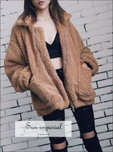Best Tan Faux Fur Jacket From Naked Wardrobe Size Large Runs Small