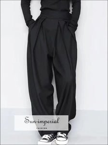 Women Pleated Tapered Trouser Relaxed Sun-Imperial United States