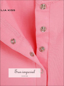 Women Scoop Neck Super Soft Cotton Bodysuit Long Sleeve Button front Bodysuits