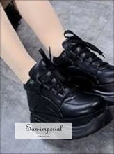 Women Sneakers Platform Chunky Causal Shoes Leather Sports SUN-IMPERIAL United States