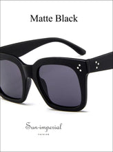 Women Square Sunglasses Vintage Mirror Fashion Sun Glasses Shades SUN-IMPERIAL United States