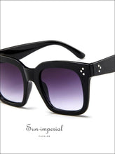 Women Square Sunglasses Vintage Mirror Fashion Sun Glasses Shades SUN-IMPERIAL United States