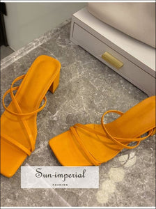 Women Summer Outdoor Sandal Low Wide Square Heel Flip Flop Ladies Slipper Slides Shoes SUN-IMPERIAL United States