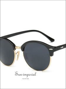 Women Sunglasses Vintage Summer Style - Black