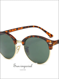 Women Sunglasses Vintage Summer Style - Leopard Brown