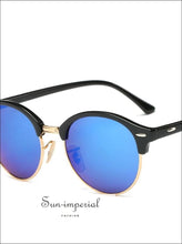 Women Sunglasses Vintage Summer Style - Yellow Lens Black Frame