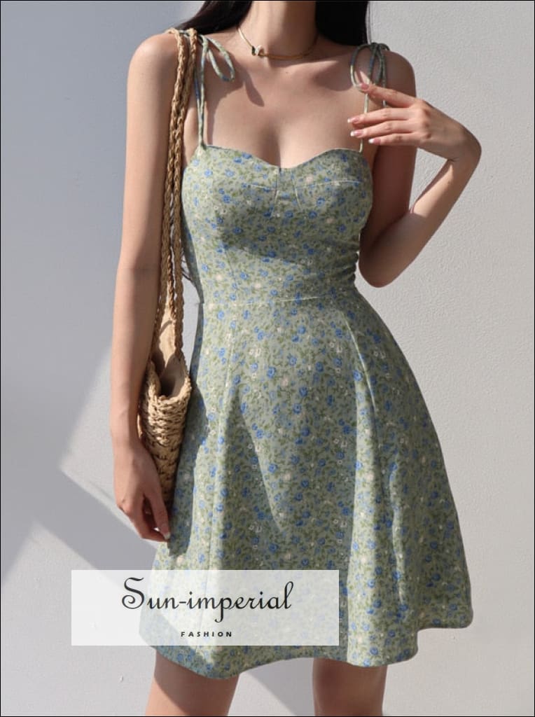 green emerald velvet dress Baltic Born Womens Indie Back Tie Dress | Dark Green main image 0