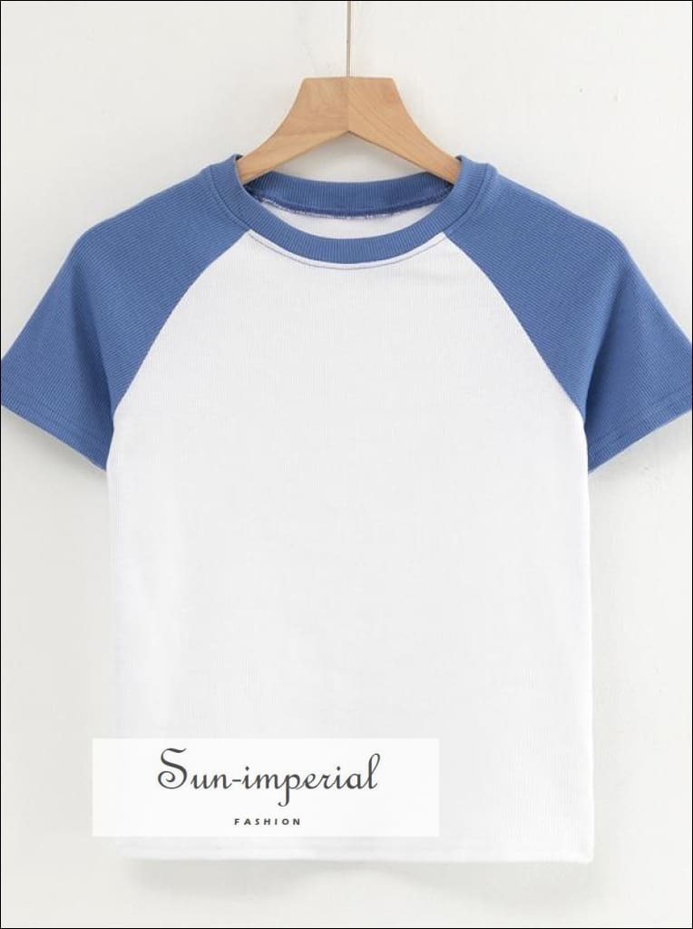 MLB korea■カリナ着用*VINTAGE WASHED RAGLAN CROPPED TEE Women'S Varsity Washing Vintage Raglan Cropped T-Shirt Los