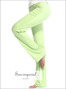 Women’s Bootleg Yoga Pant Spring Summer Pants Women Running Fitness Wear Modal Breathable SUN-IMPERIAL United States