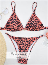 Women's Two Piece Pink Leopard Bikini