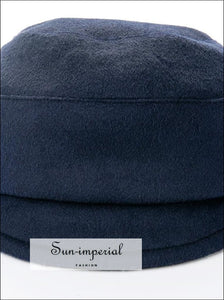 Wool Blended Military Hat Women Visor Hats SUN-IMPERIAL United States