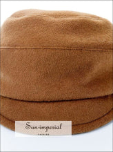 Wool Blended Military Hat Women Visor Hats SUN-IMPERIAL United States