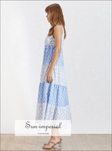 Wren Dress- Vintage Ankle-length Dress O Neck Sleeveless off Shoulder a Line Dress