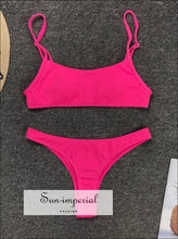 Yellow Ribbed Tank Bikini Set bikini, bikini set, hot swimwear SUN-IMPERIAL United States