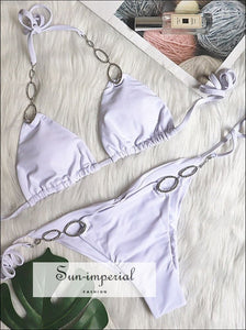 Women’s Bikini Set With Sparkle Zirconia Ring Detail Sun-Imperial United States