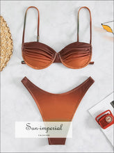 Women Tie Dye Wire Supportive Bikini Set Sun-Imperial United States